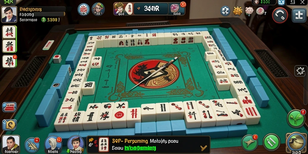 Tangkapan layar menampilkan gameplay Mahjong yang menarik.