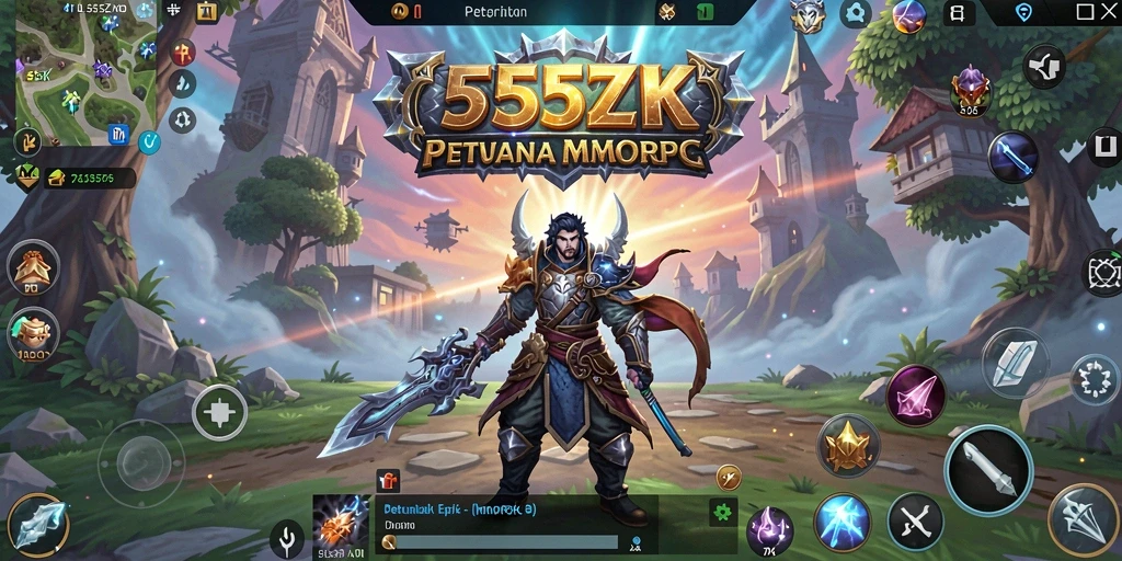 Tampilan gameplay seru dalam 555ZK yang menggugah semangat petualangan.