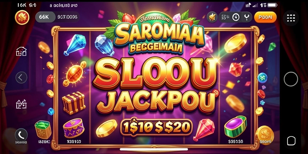 Tampilan gameplay 66K dengan slot yang menarik dan efek suara yang mendebarkan.