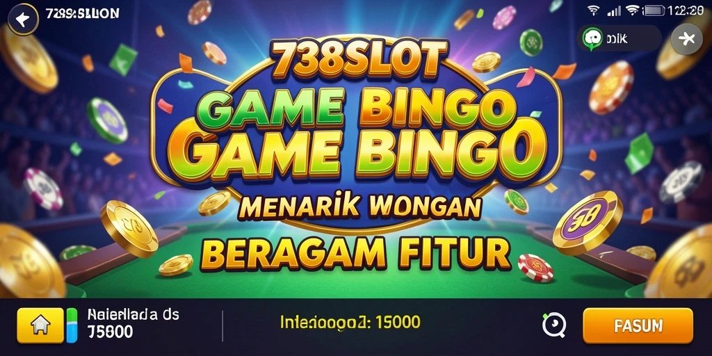 Screenshot gameplay 738SLOT yang menampilkan keseruan bermain Bingo.