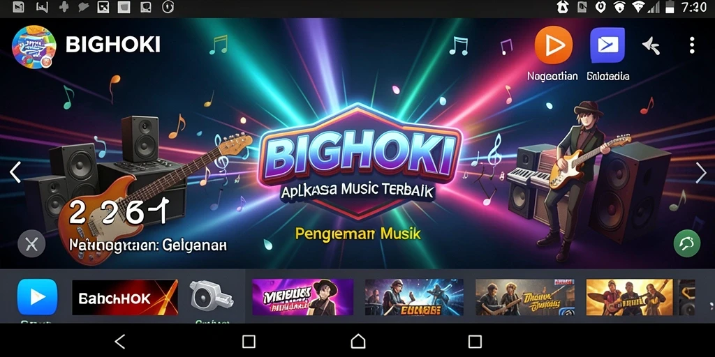 Tampilan screenshot utama BIGHOKI menunjukkan gameplay seru dan interaktif.