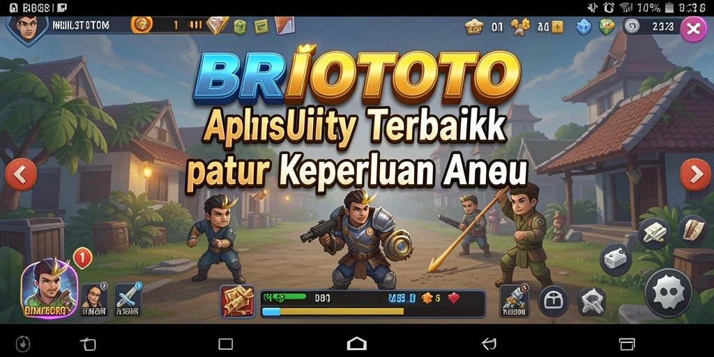 Tampilan antarmuka BRIOTOTO yang menarik dan praktis.