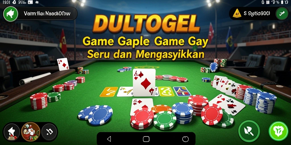 Tampilan gameplay seru DULTOGEL saat bermain Gaple.