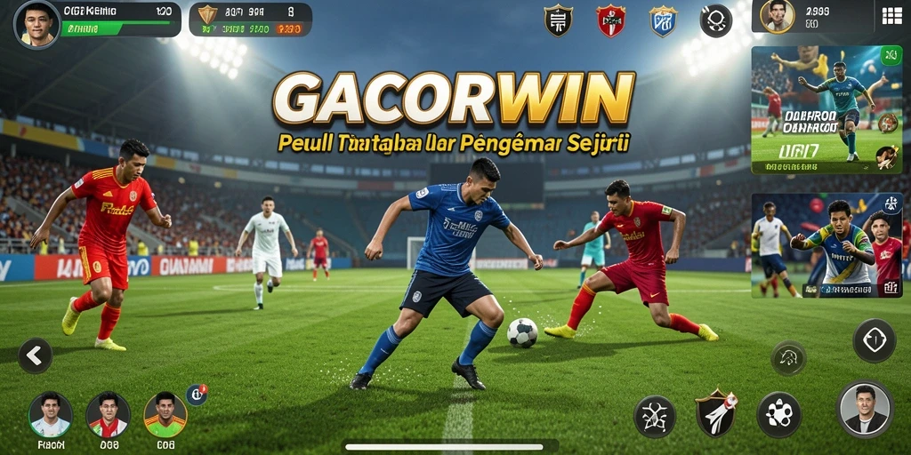 Screenshot gameplay GACORWIN yang menampilkan aksi seru di lapangan.