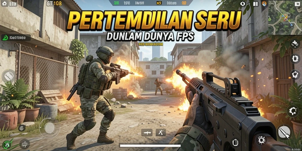 Tampilan gameplay intens dan mendebarkan di GT108.