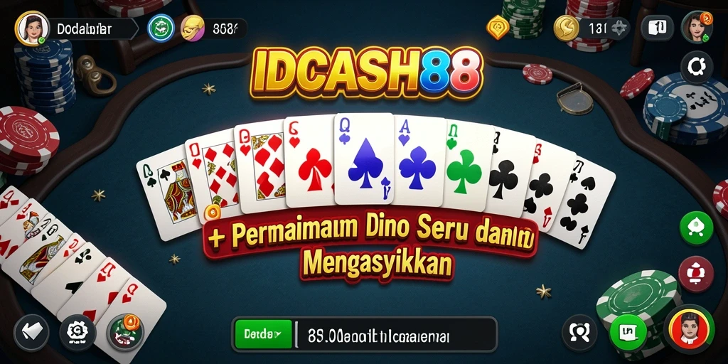 Screenshot gameplay Domino yang penuh warna dan menarik.