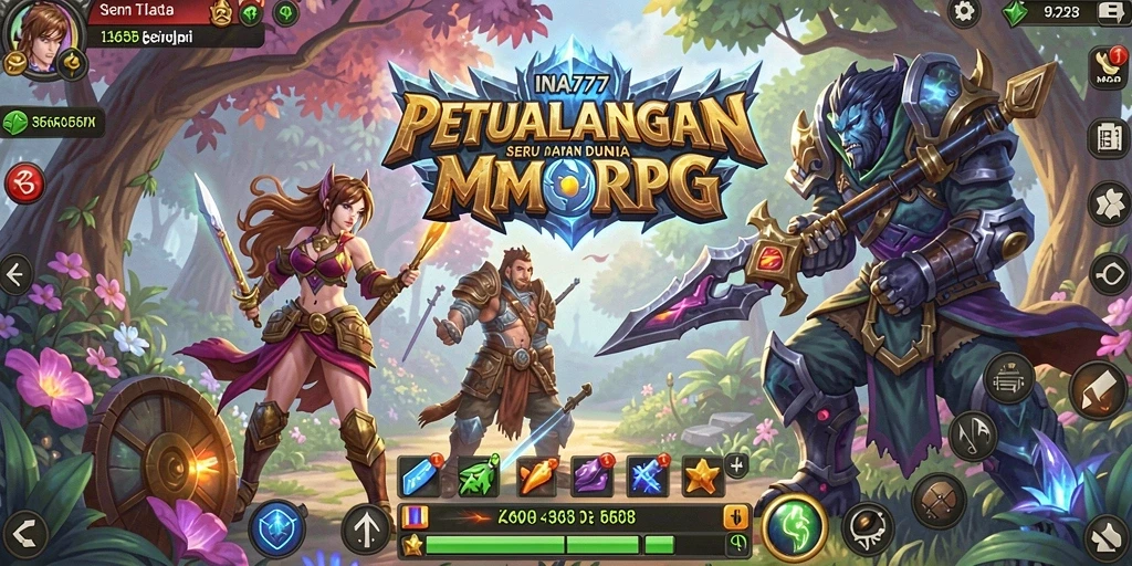 Tampilan gameplay menarik dari INA777 dalam dunia MMORPG.