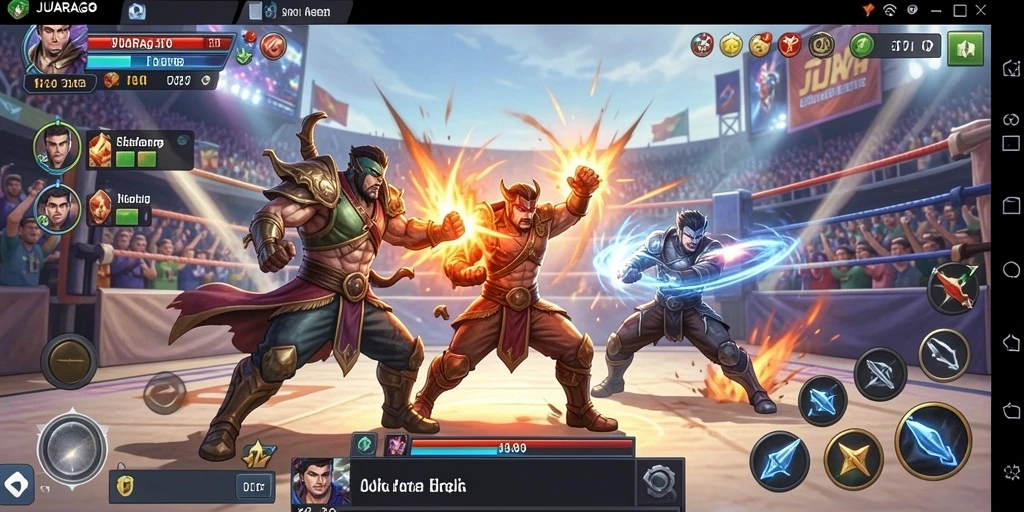 Tampilan gameplay JUARAGO yang seru dan mendebarkan.