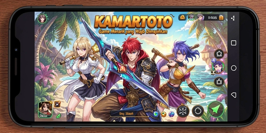 Gameplay KAMARTOTO yang penuh aksi dan karakter Anime yang unik.
