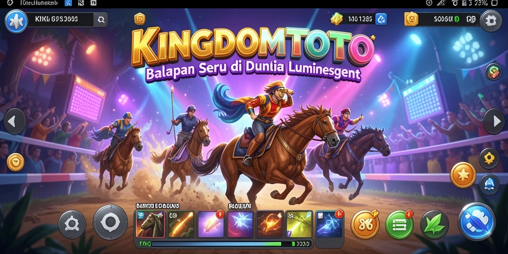 Tampilan gameplay balapan yang seru dan menegangkan di KINGDOMTOTO.