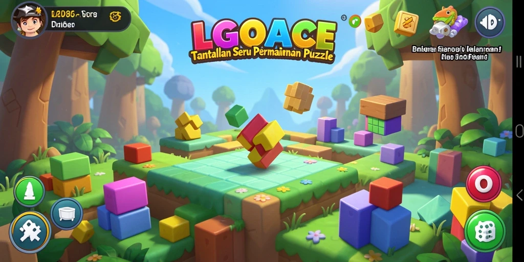 Tampilan gameplay LGOACE yang menarik dan penuh tantangan puzzle.