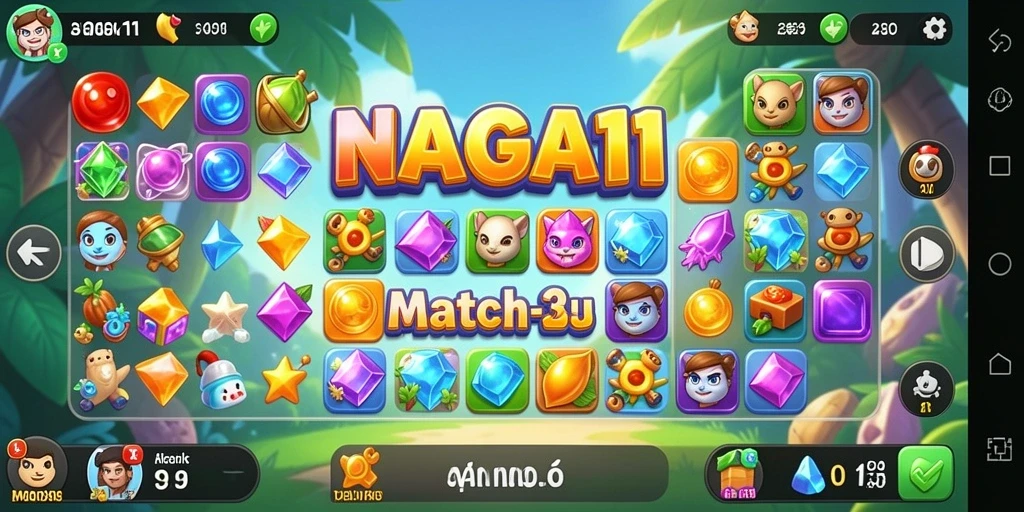 Gameplay seru NAGA11 yang menantang di setiap level.