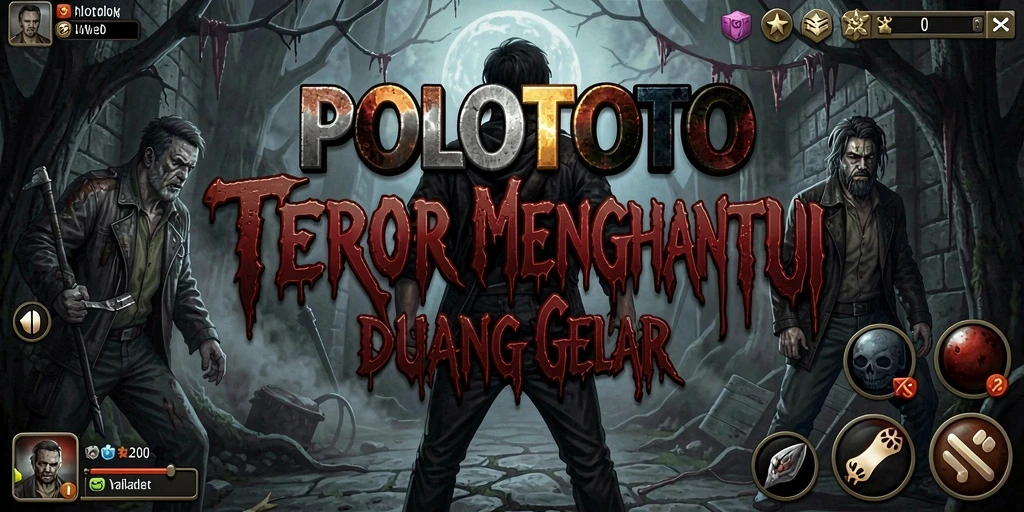 Screenshot gameplay POLOTOTO menampilkan suasana Horror yang mendebarkan.