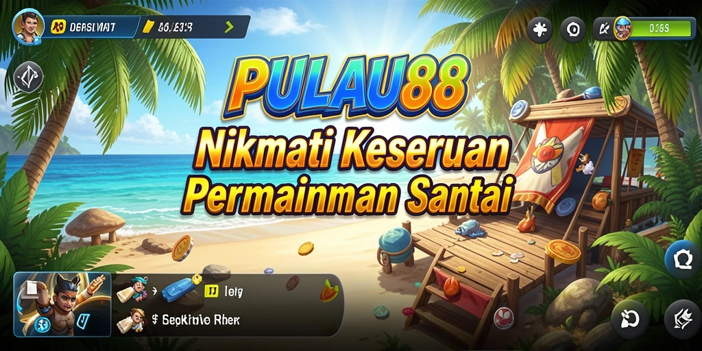 Tampilan screenshot gameplay PULAU88 yang ceria dan menghibur.