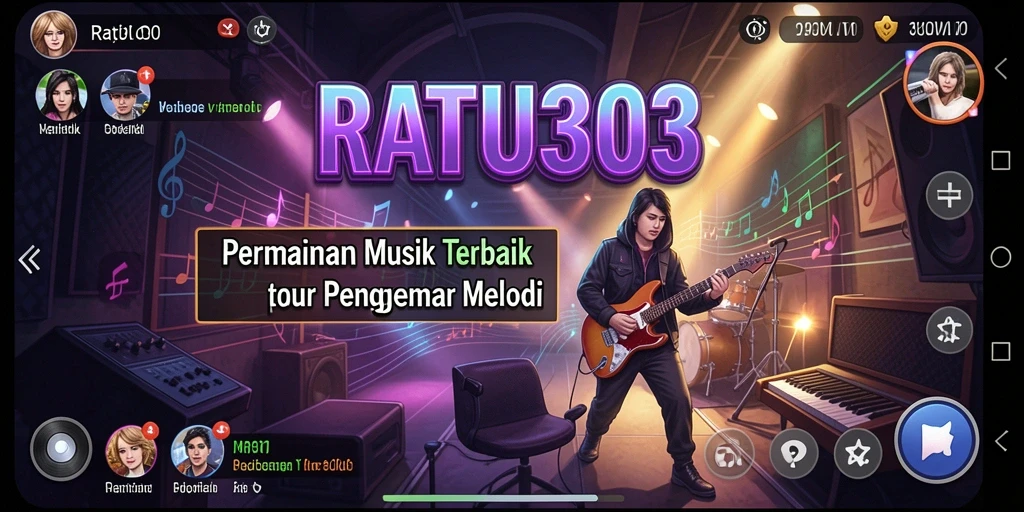 Tampilan gameplay RATU303 dengan ritme musik yang memukau.