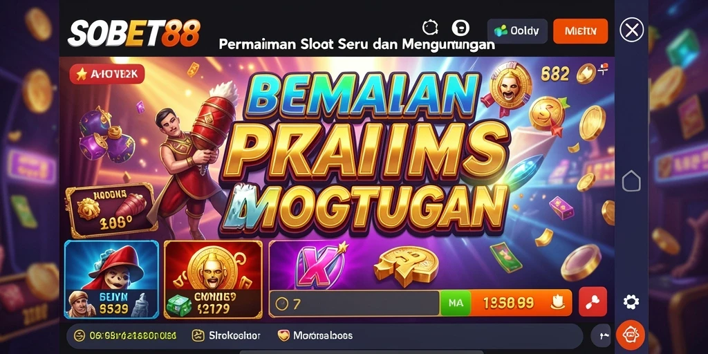 Tampilan menarik dari gameplay Slot SOBET88 dengan fitur bonus.