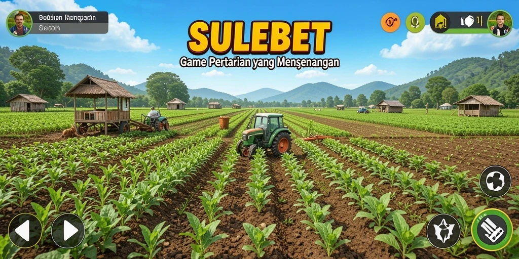 Screenshot game SULEBET menampilkan gameplay bertani yang realistis.