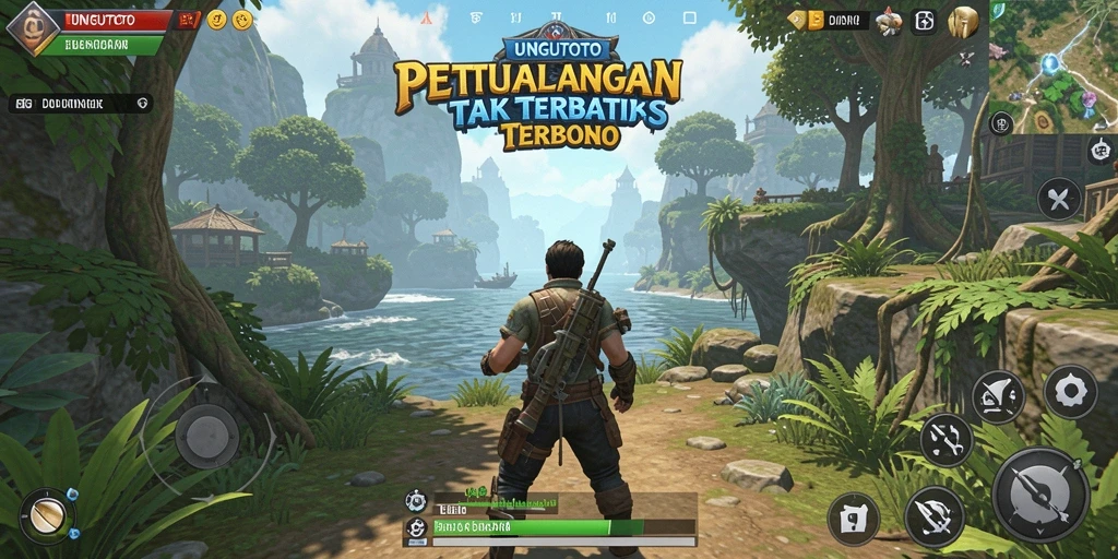 Tampilan menarik dari gameplay UNGUTOTO di dunia terbuka.