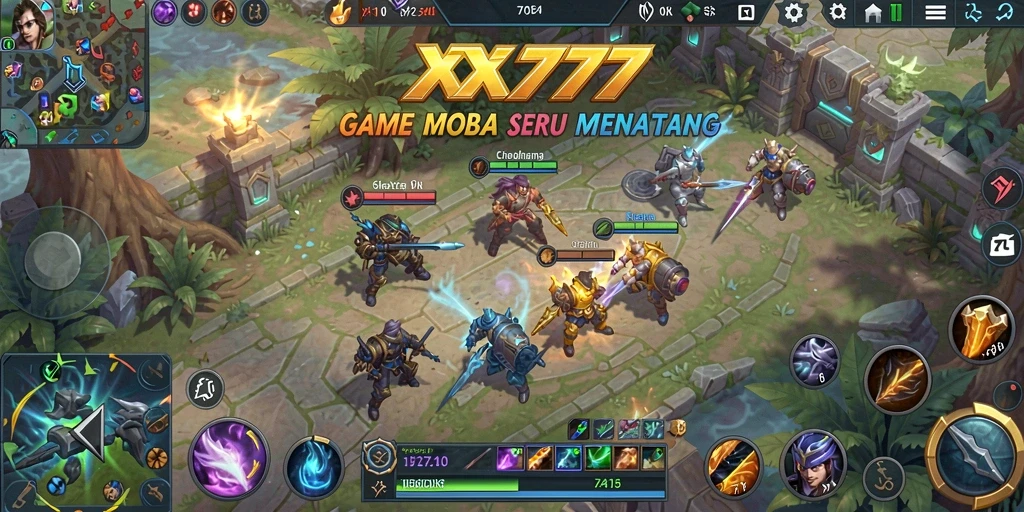 Tampilan gameplay menarik dari pertempuran seru di XXX777.